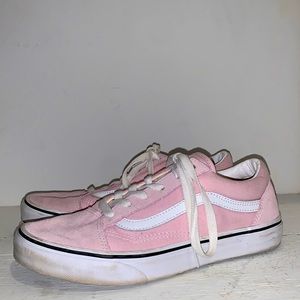 Old Skool Vans Light Pink Suede Shoes